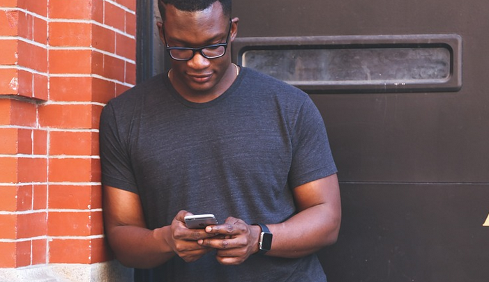 man with a mobile phone